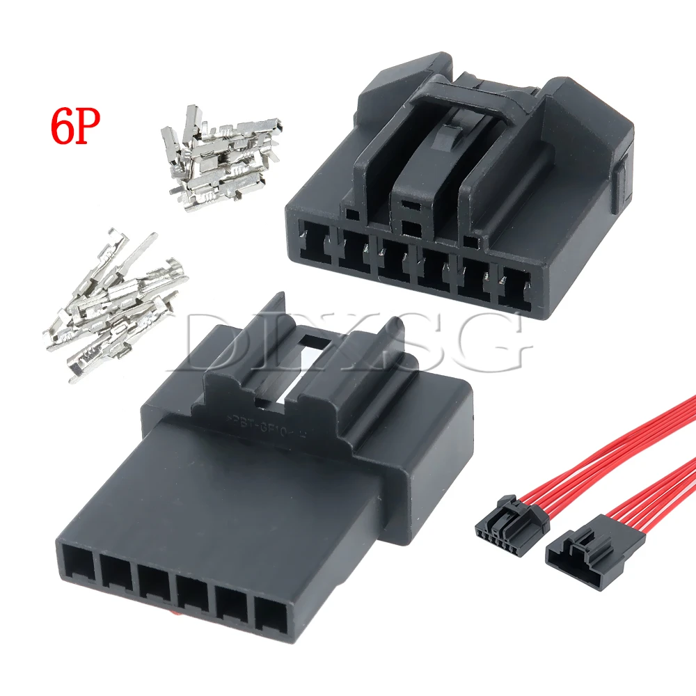 1 Set 6 Pin 7183-6092-30 Automotive Liftgate Window Switch Assembly Connector Car Wire Harness Plug for Mazda