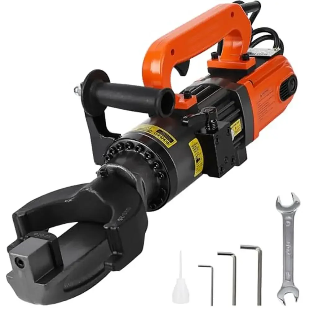 

Hydraulic Electric Rebar Bender Tool 1500W 110V 1 Inch #8 Bending Angle 0-130 Degrees Portable Handheld Metal Machine