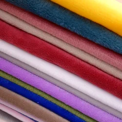 Minky Fabrics For Sewing Diy Handmade Home Textile Cloth For Toys Plush Fabric Patchwork Solid Color Style Sales By Meters