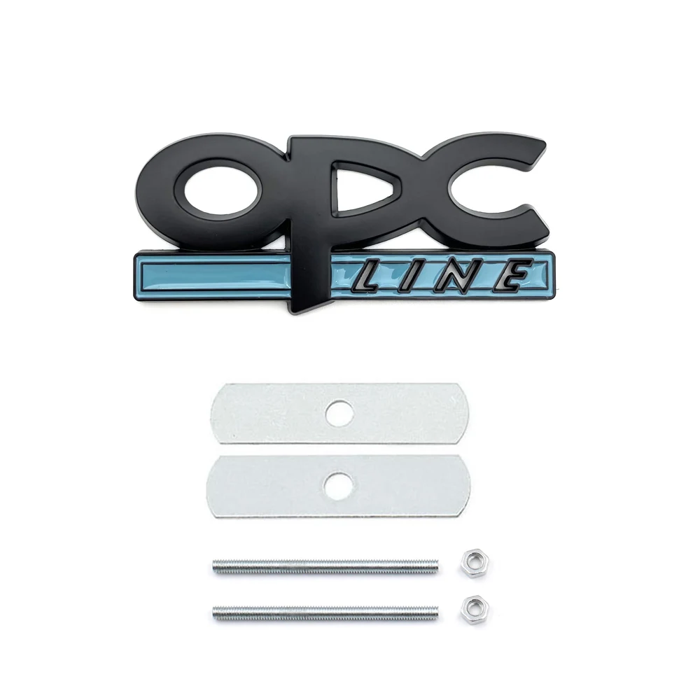 OPC Line Emblem Front Grille Badge Tail Stickers Logo For Opel Astra G H J K F Corsa D Zafira B Insignia Mokka Regal Accessories