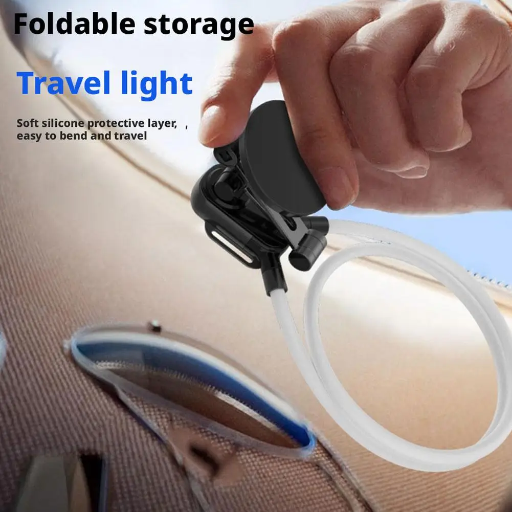 Suporte de telefone pendurado no pescoço portátil mãos-livres flexível ou suporte para primeira pessoa versão de tiro magnético clipe telefone perspectiva x0k0