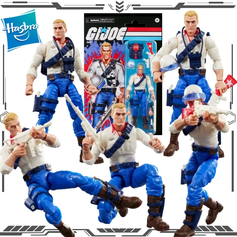 Hasbro original G.I. Joe Classified Series Retro Cardback Duke 6-Inch Collectible Action Figure Toys for Boys Girls Gift