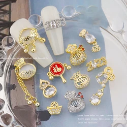 3D Nail Decorations DIY Nails Lucky Alloy Zircon Glitte Charms Gem Diamond Art Decoration Accessories