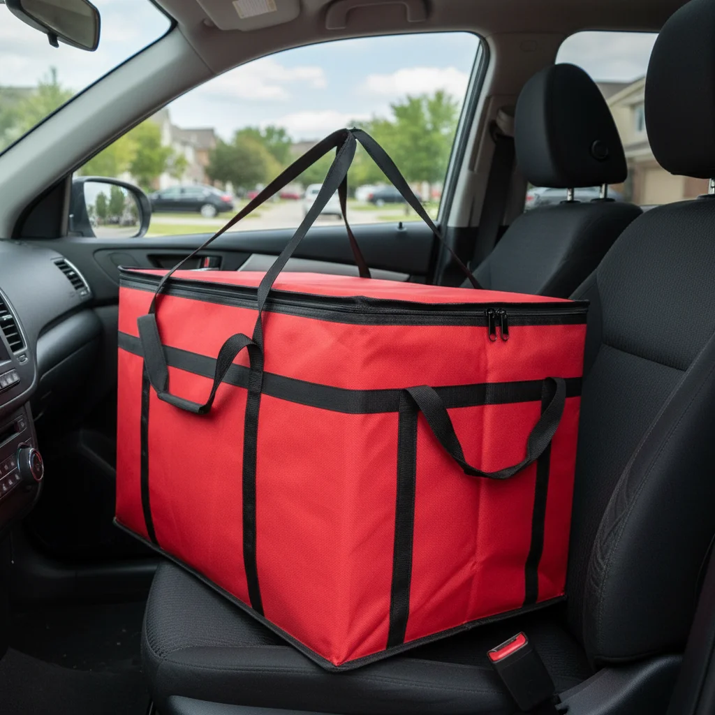 

Large capacity folding insulation bag, ice pack, picnic bag, cold and fresh-keeping car portable handbag 58x35x38cm/38x25x25cm
