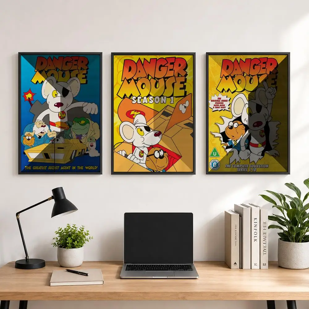 anime Danger Mouse Poster Poster HD Printing Comfortable and Fresh Style Wall Art Home Decor Living Room Cafe Gift