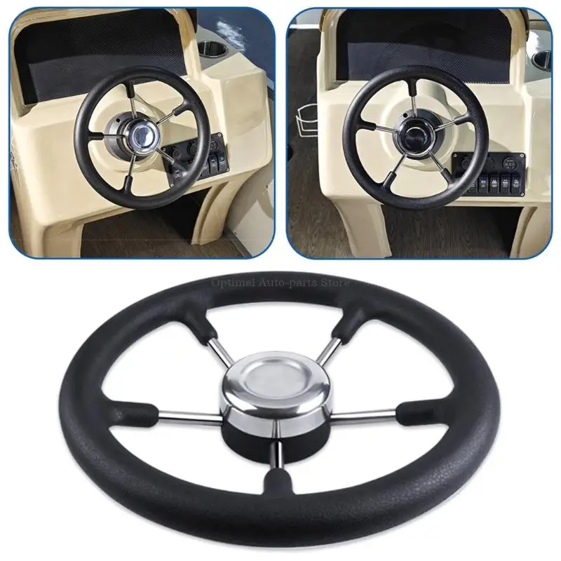 

Modern Design Marine Steering Wheel 13" Diameter For Responsive Navigation