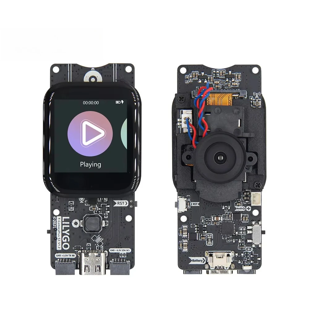 

LILYGO T-Camera-Plus-S3 ESP32-S3 2/5 Million Pixels IR-Cut Night Vision Module 1.3 Inch Touch Display ICs Development Board