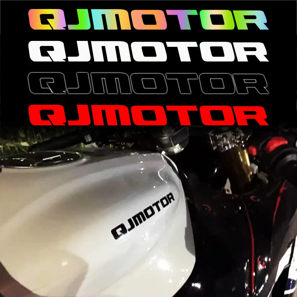 Für QJMOTOR Brief Aufkleber personalisierte Laser wasserdichte Aufkleber vorne und hinten Windschutzscheiben Karosserie Aufkleber Motorräder Zubehör