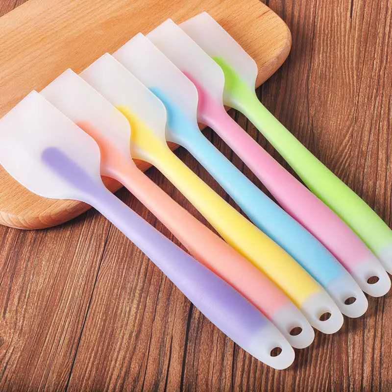 Silicone Baking Pastry Scraper Spatula Non-Stick Cake Scraper Cream Butter Spatula Heat-Resistant Kitchen Baking Pastry Tools