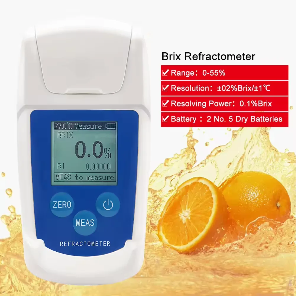 Sugar Meter Fruit Sweetness Tester Melon Sugar Concentration Counting Brix Meter Refractometer