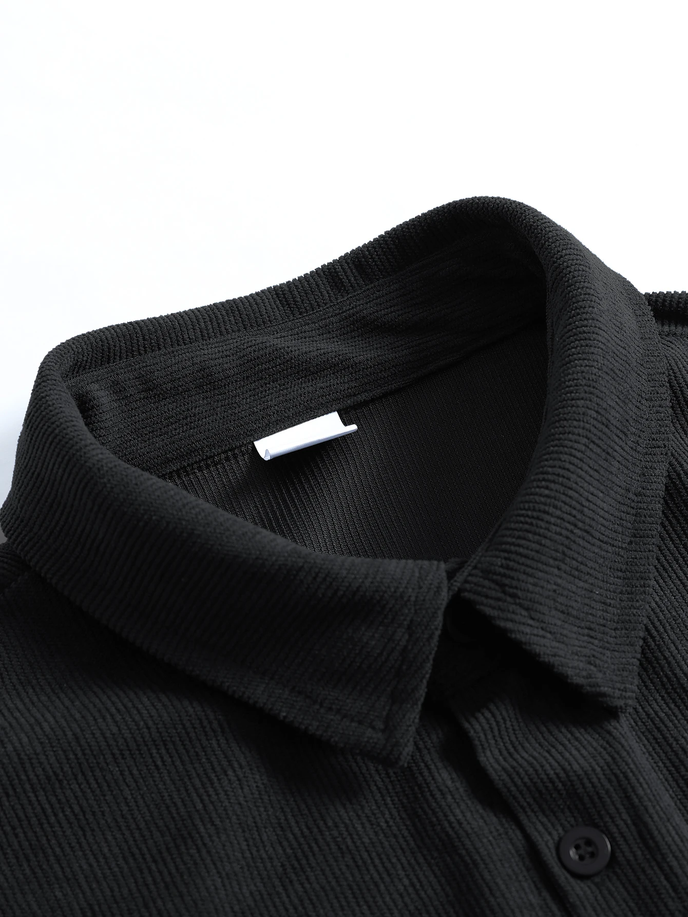 New Men's Suit-Collar Commuter Casual Shirt Fashion High-Quality Solid Color Short Sleeve Shirt+Trousers Male Two-Piece Set