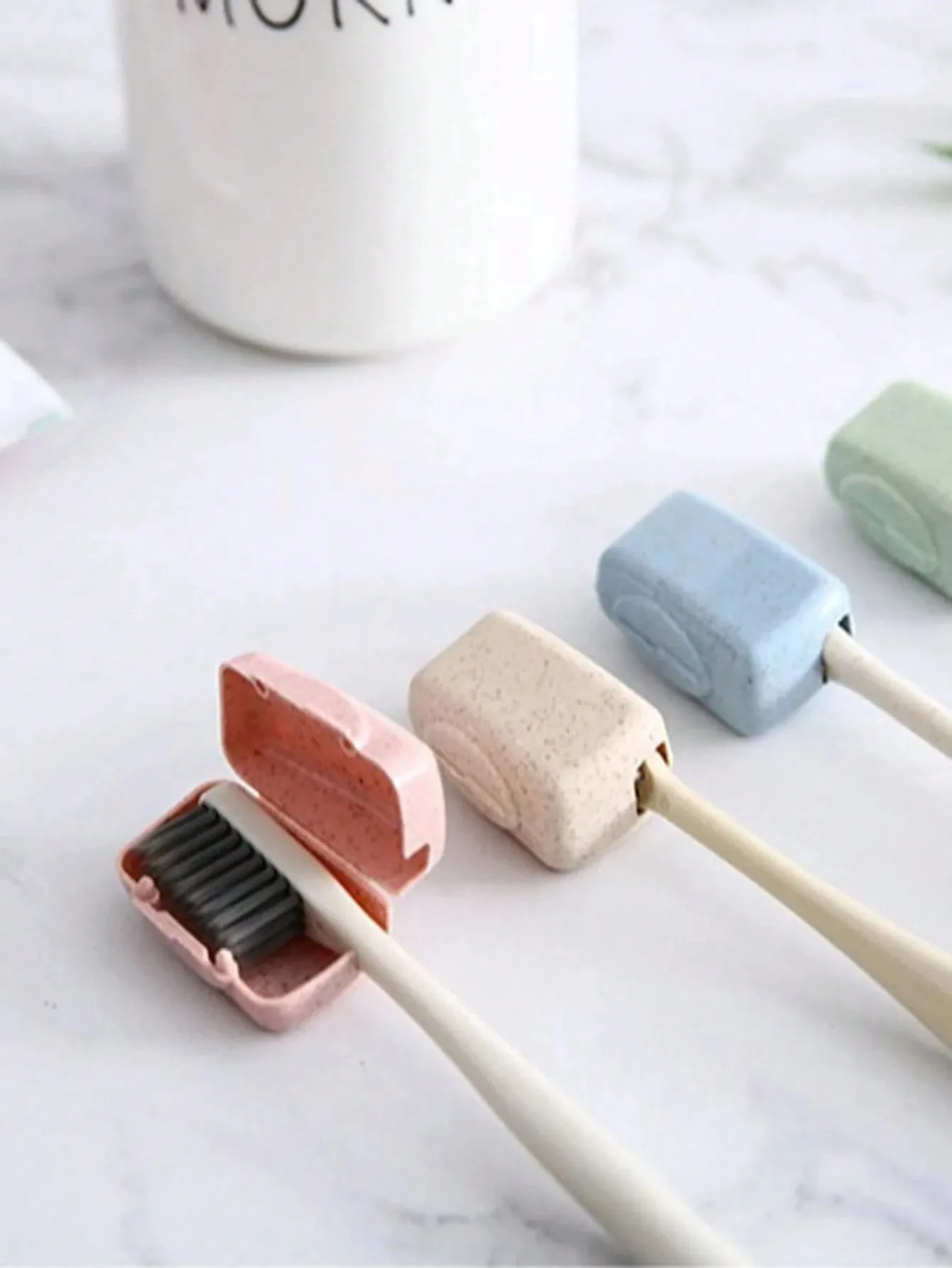 

4 шт. портативных защитных колпачков для зубных щеток, мини-чехлы для путешествий и домашнего использования