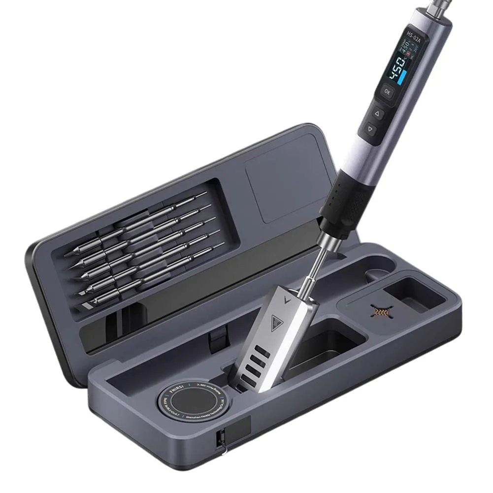 

Smart Soldering Iron Storage Case HS-02 Mobile Workbench Storage Box Soldering Iron Set Mobile Irons Tips Toolbox Kits
