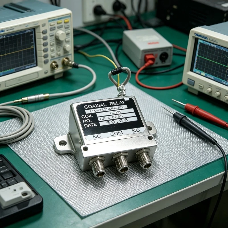 12V DC-18GHz Microwave Coaxial Switch Module SMA RF Signal Adapter Used Electronic Component for Signal Path Switching