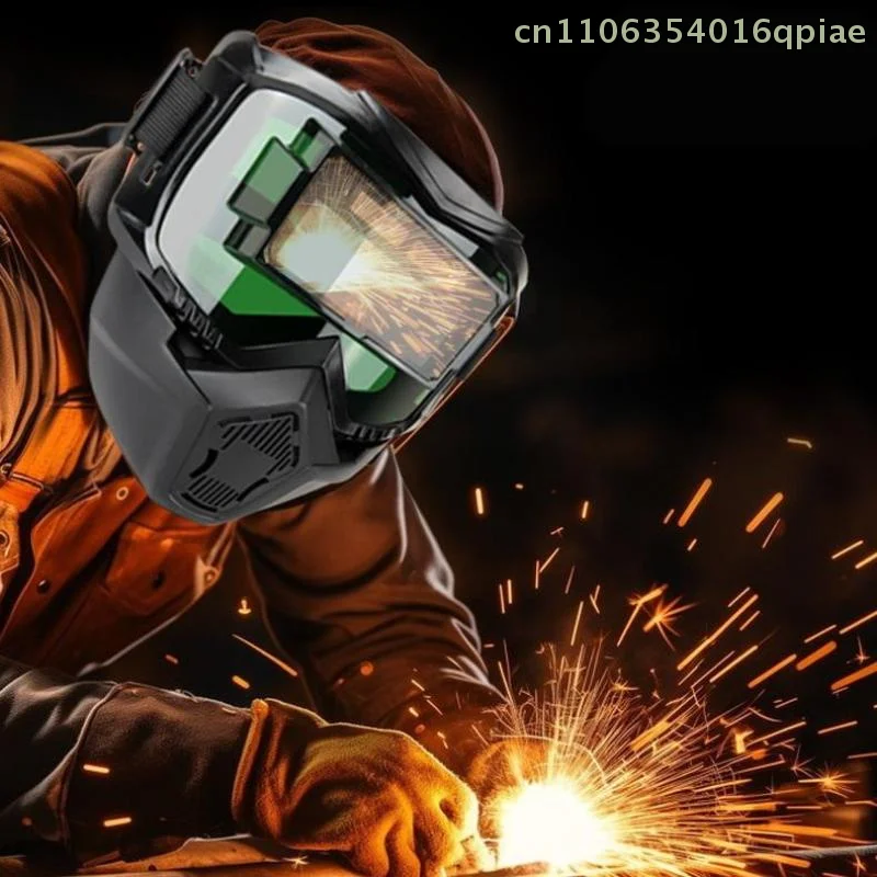 

（Summer4）Automatic Dimming Full Face Welder Anti Strong Light Welding Protective Mask Split Type Breathable And Heat-Insulating