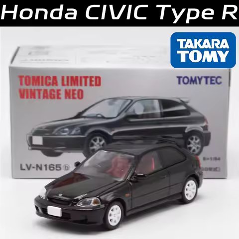 TAKARA TOMY TOMYTEC TLV 1/64 N165b Honda CIVIC Type R Alloy Motor Vehicle Diecast Models Car Toys Collection Boy's Gifts
