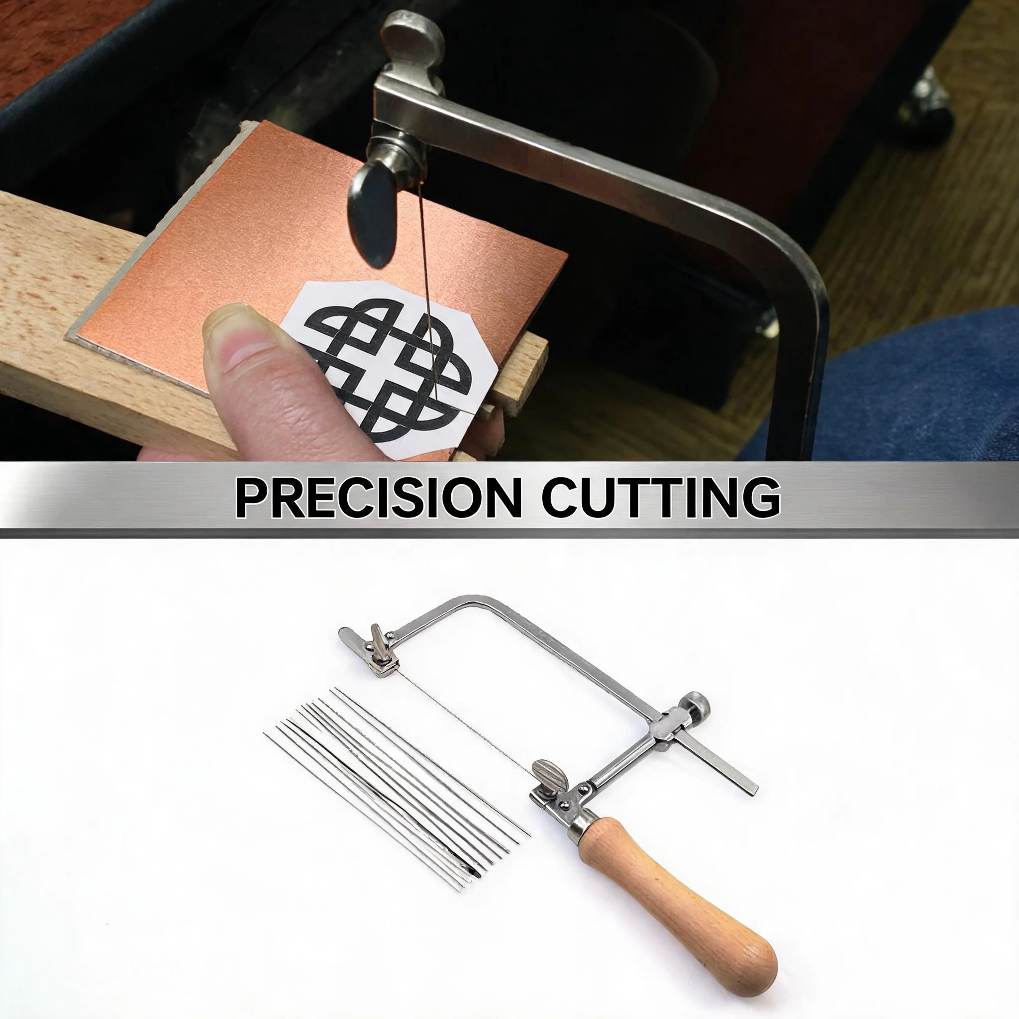 Professional Precision Cutting Jewelers Saw Frame Adjustable Kit 12Pcs Blades For Metal Wax Ring Handmade Jewelry Craft Tool