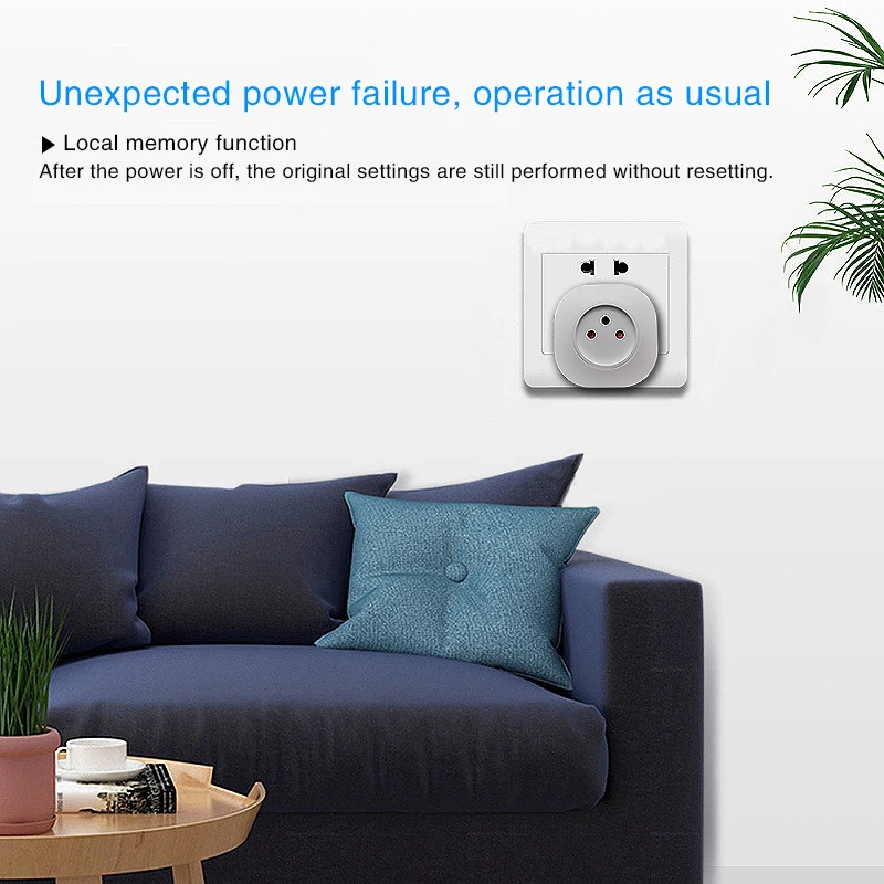 Ubaro Israel Tuya Wifi Smart Socket App Control Support Google Home Alexa Voice Plug Timing Power Outlet 100-240V Home Appliance