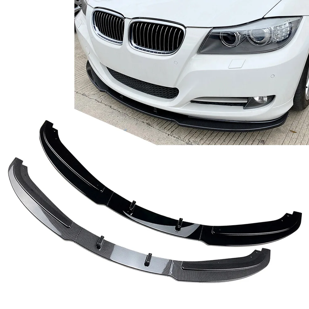 

Car Front Bumper Spoiler Lip Splitter Trim Body Kit Accessories For BMW 3 Series E90 4-Door Sedan 2009 2010 2011 2012