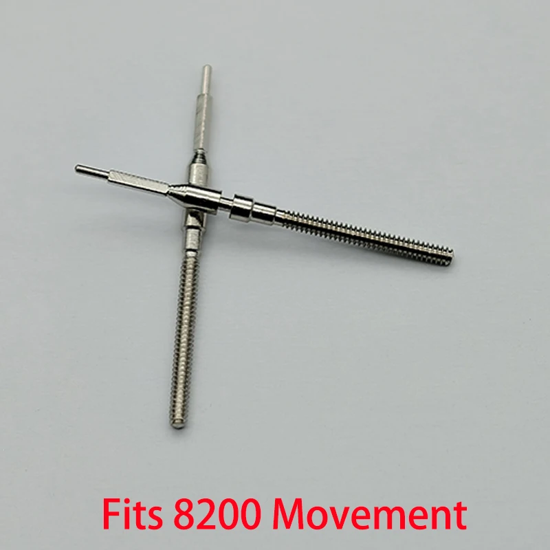 2 قطعة/4 قطعة 8215 8200 الفولاذ المقاوم للصدأ تاج حركة تاج الجذعية يناسب 8215 8200 الحركة الميكانيكية التلقائية الجذعية إصلاح جزء #3