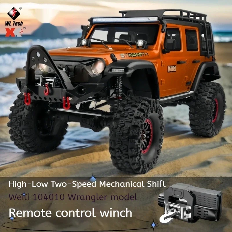 WLtoys 104010 New 1:10 Wrangler 4x4 RC Car Professional Climbing