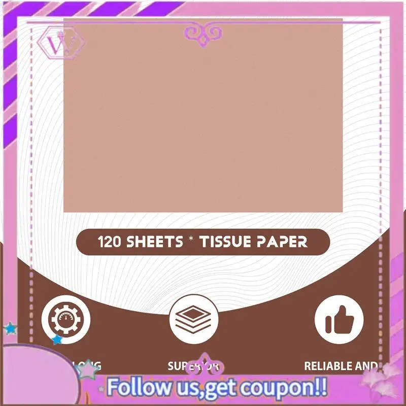 กระดาษทิชชู 120 แผ่น แบบม้วน, กระดาษห่อของขวัญสีเมทัลลิก สำหรับงานแต่งงาน, งานวันเกิด, งานเลี้ยงฉลอง, งานศิลปะ งานฝีมือ, DIY, คริสต์มาส