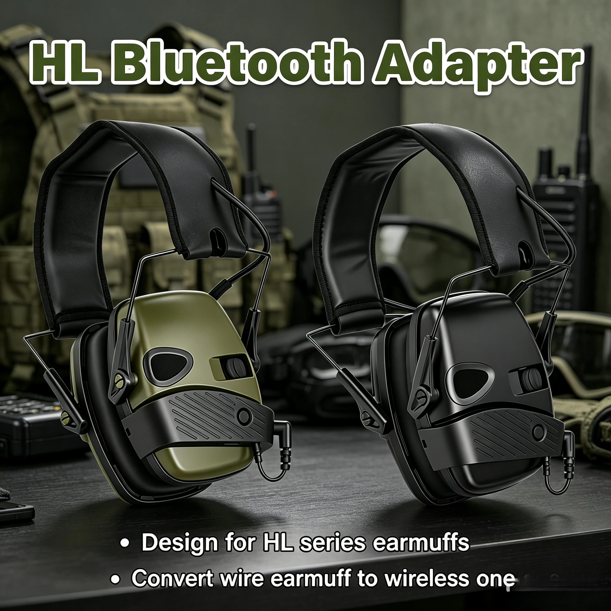 Tactical Electronic Shooting Earmuff Bluetooth Outdoor Active Anti-noise Headset Impact Sound Amplification Hearing Protector