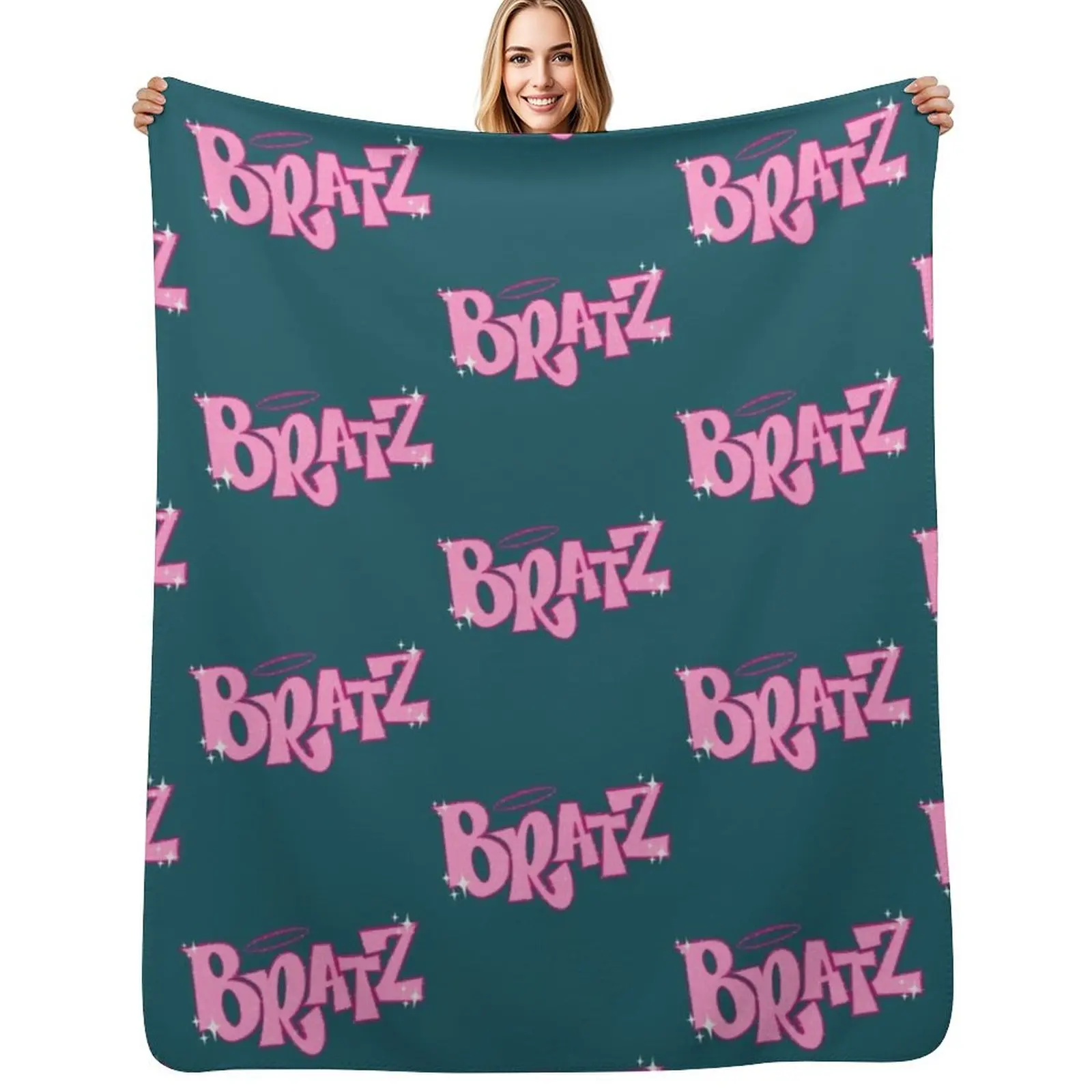 

Bratz! blingee y2k bratz logo Throw Blanket Winter beds wednesday Plush Tourist Blankets
