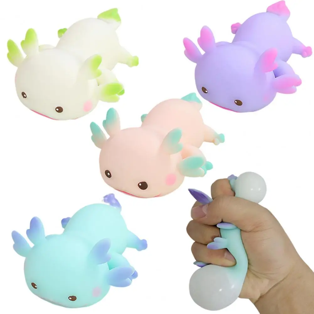 Soft Stress Ball Salamander Relief Toy for Kids Teens Adults Squeeze Fidget Ball for Anxiety Pinch Relief