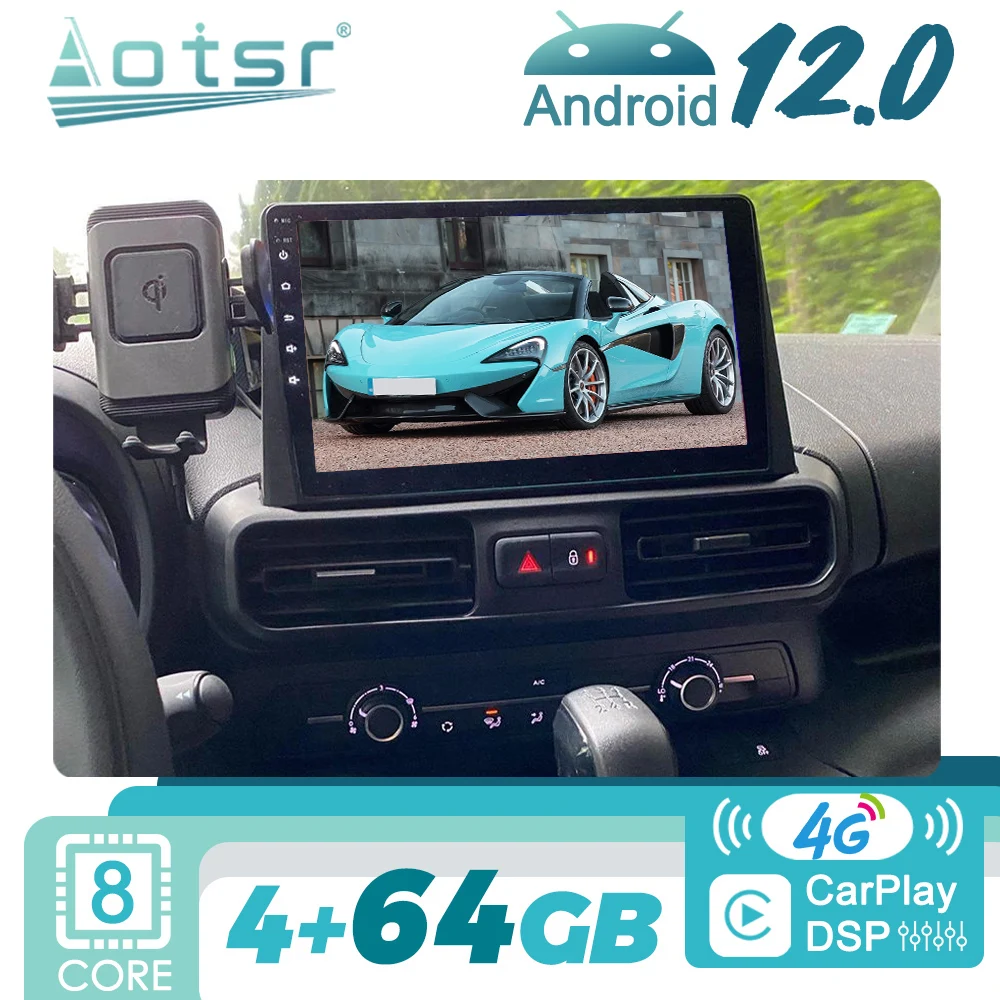 For Citroen Berlingo Peugeot Rifter Opel Combo Android Car Radio Multimedia Player Stereo Autoradio GPS Navi Head Unit Screen