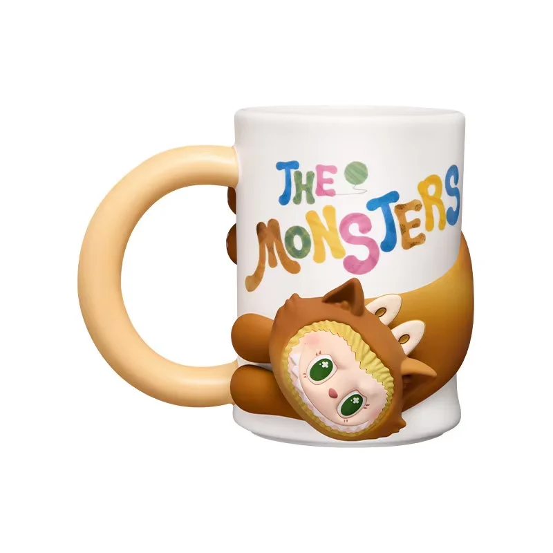 Genuine POP MART LABUBU THE MONSTERS Cat Mode On Series Blind Box Insulated Mug Mystery Figure Doll Bag Charm Ornament