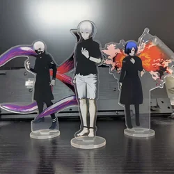 Japan Anime Ghoul Figures Kaneki Ken Touka Kirishima Acrylic Stands Model Plate Desk Decor Props Halloween Gift Fans Collection