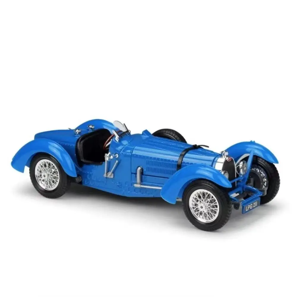 Genuine Than The United States 1/18 Bugatti Classic Car Retro Alloy Car Model Collection Boy Simulation Nostalgia