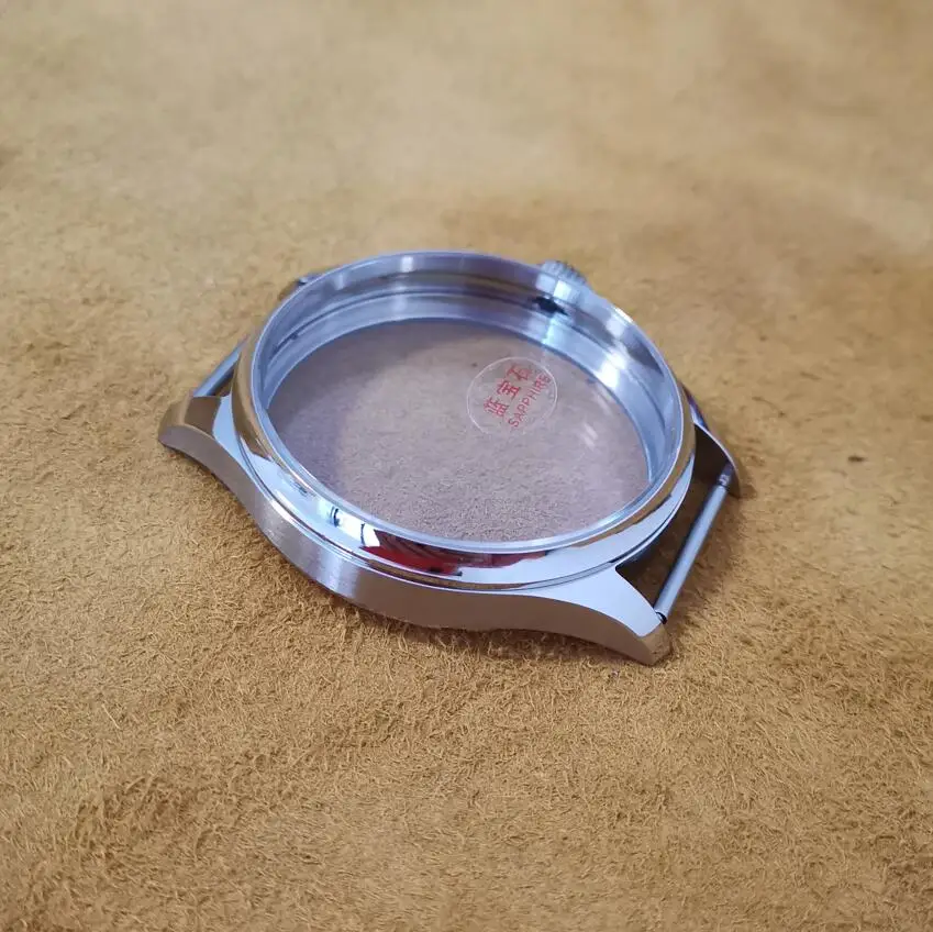 Watch accessories modified watch 41mm Stainless steel watch case pumpkin shape crown Suitable for ETA6497 6498 Seagull ST36