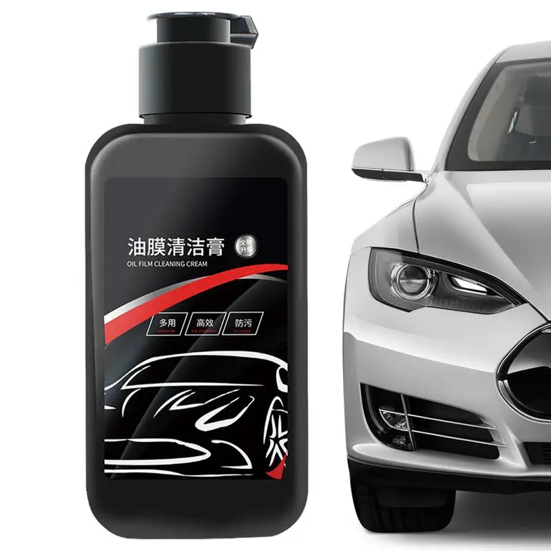 For Refer To Description Car Glass Cleaner Window Car Oil Film Remover Glass Cleaner With Scraper Deep Cleaning Windshield