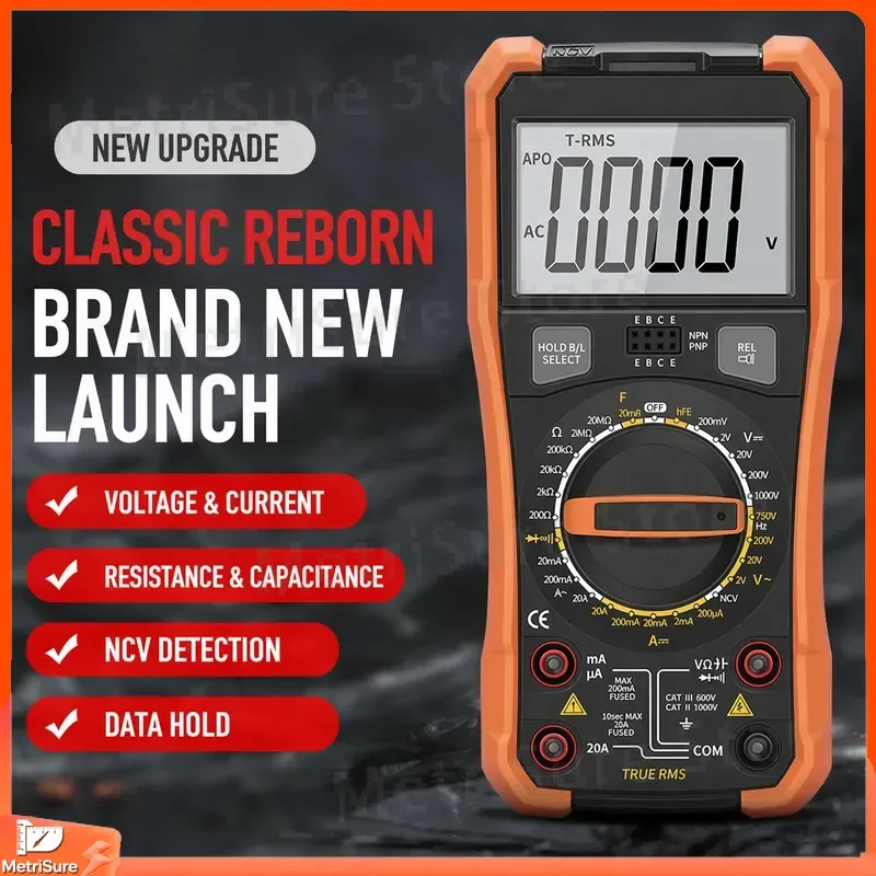 VC890D Digital Multimeter VC890C Capacitance Meter Auto Range True RMS AC DC Voltage Current Resistance Continuity Tester