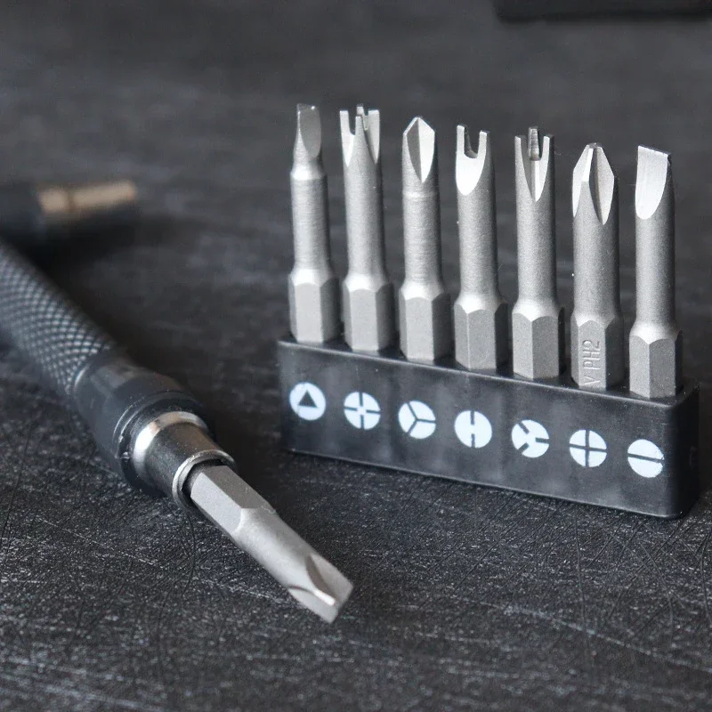 5/7/13Pcs Special-shaped Screwdriver Set 50mm U-shaped Y-Type Triangle Inner Cross Three Points Screwdriver Bit Tool