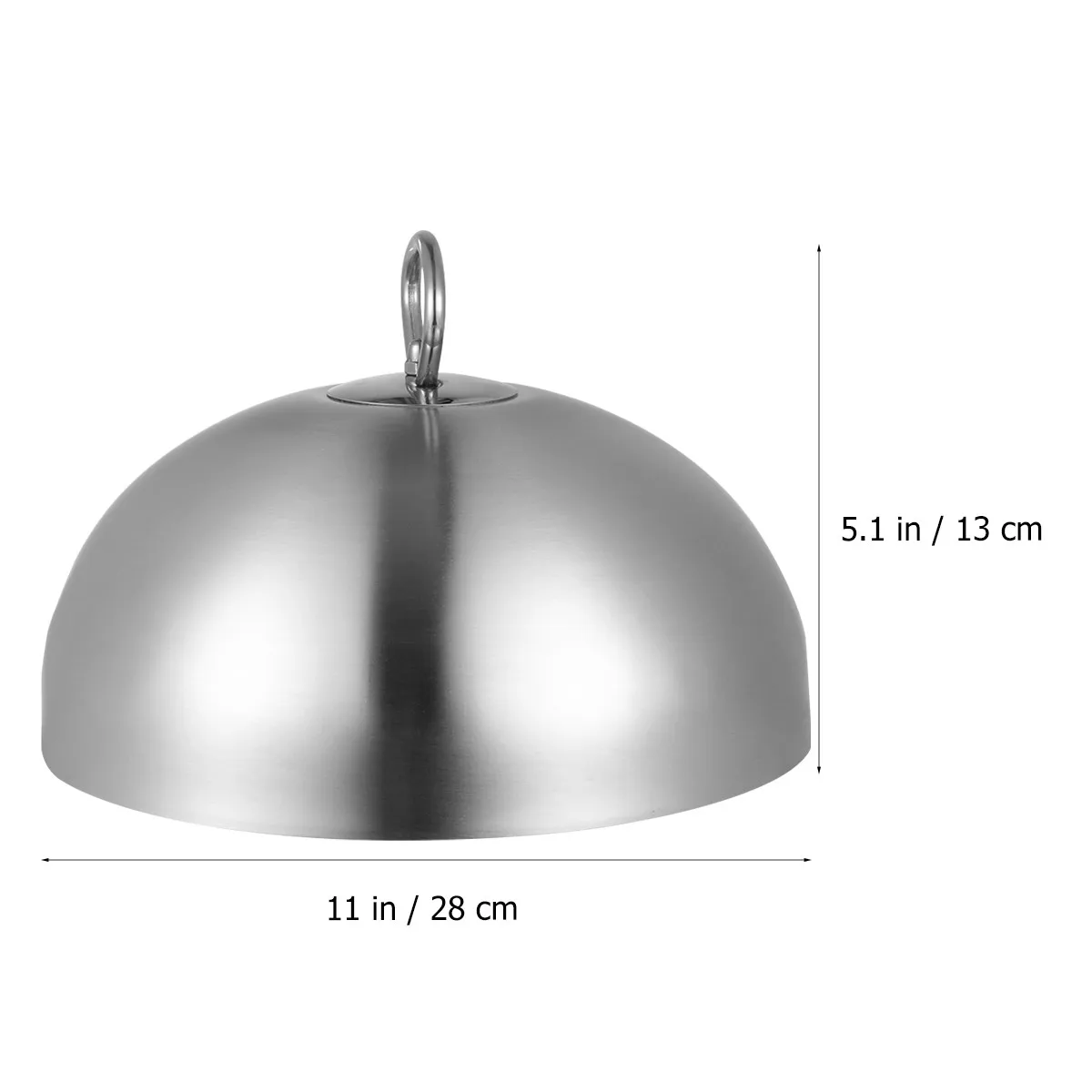 Stainless Steel Steak Cover Anti Oil Splashing Dome Cooking Lid Perfect for Restaurant Home Teppanyaki Dish 28Cm Kitchen Gadget
