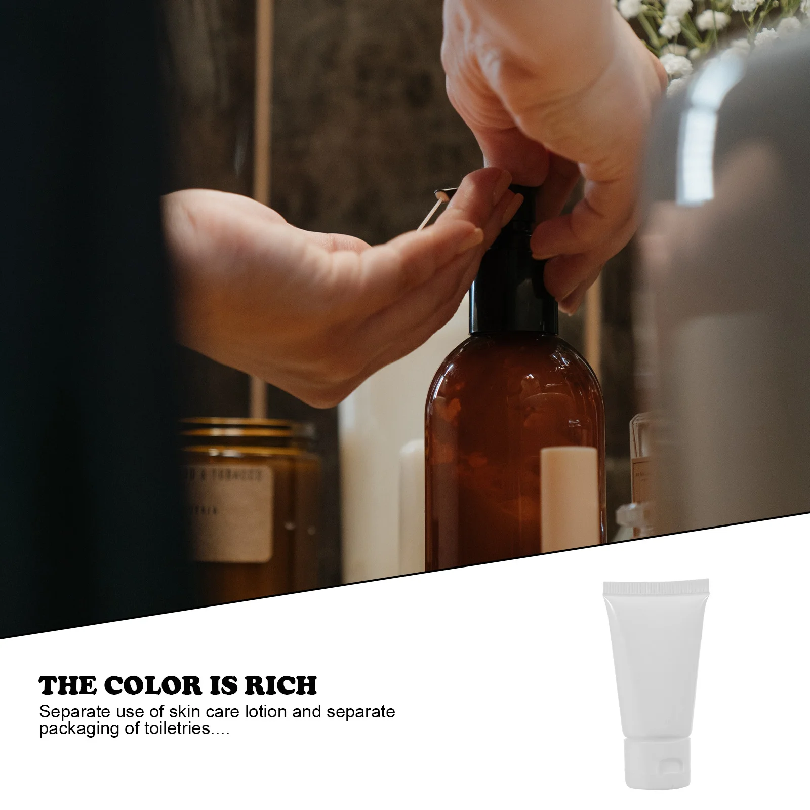 

20Pcs Travel Makeup Bottles Squeeze Dispensing Containers for Liquid Soap Sunscreen Cream Skincare Products on-The-Go