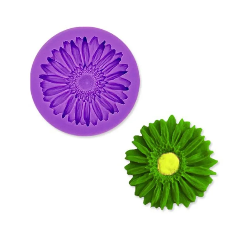 

Chrysanthemum flower silicone mold chocolate homemade cake baking chrysanthemum sunflower fondant mold