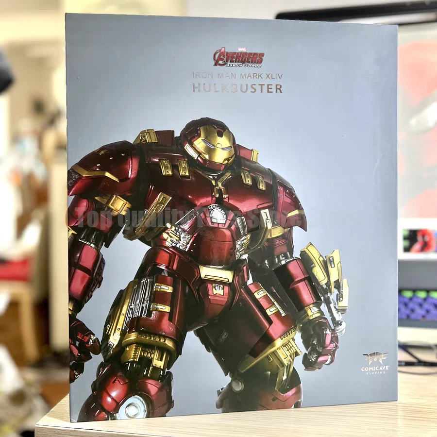 28cm Comicave Marvel The Avengers Iron Man Mk44 Hulkbuster Collection Anime Action Figures Alloy Model Toy For Baby Gift