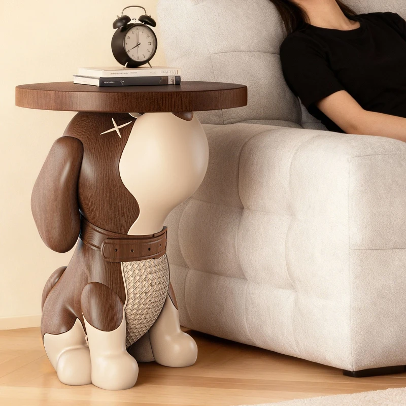 Medieval decorative Beagle side table modern Art animal shape coffee tables advanced журнальный столик living room furniture