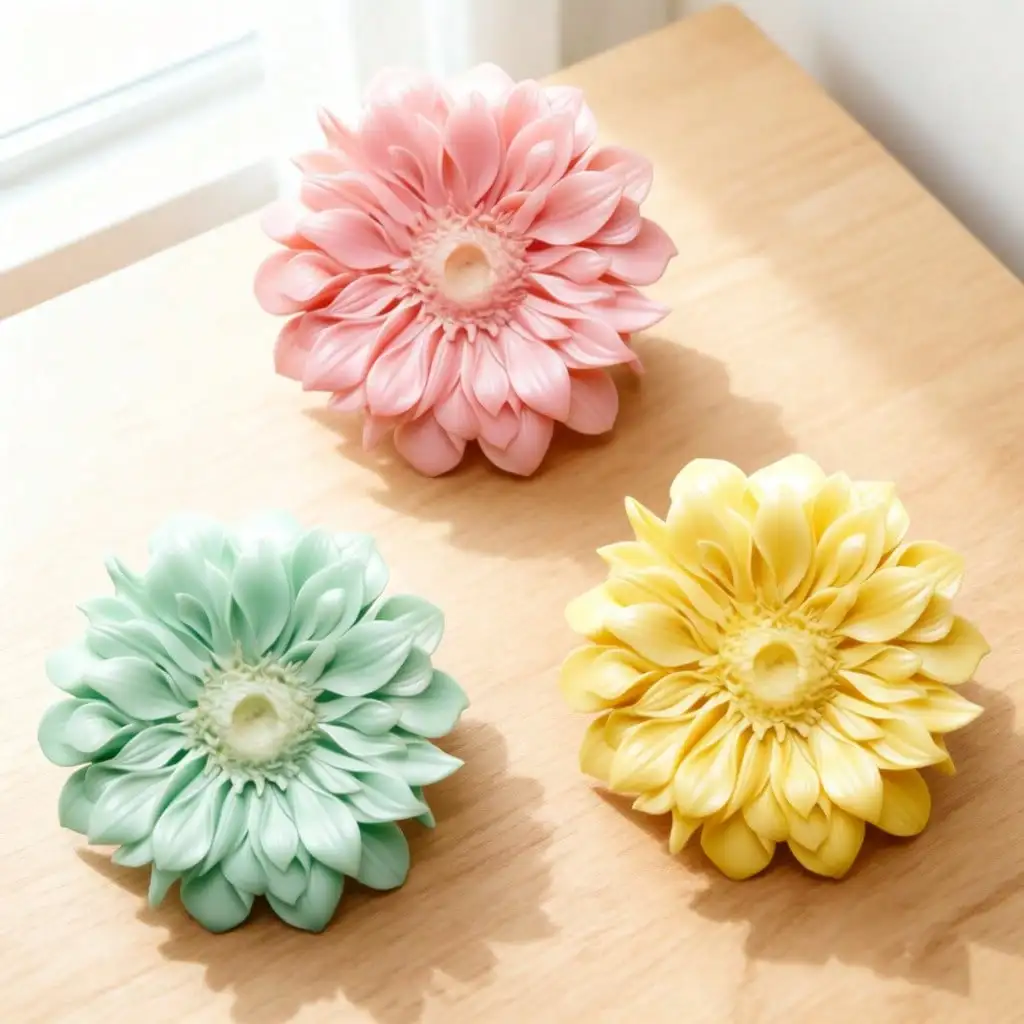 3D Gerbera Silicone Candle Mold, Resin Casting Molds, Suitable for DIY Handmade Scented Candles, Resin Crafts,Handmade Gifts