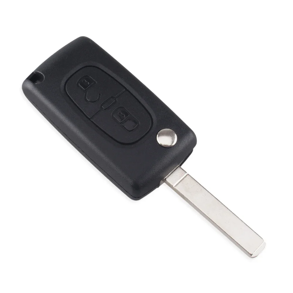 KEYYOU-carcasa de llave de coche HU83 CE0536/0523 para Peugeot 107, 207, 307, 308, 407, Partner para Citroen C3, C4, C5, C6, Berlingo, Picasso, Xsara
