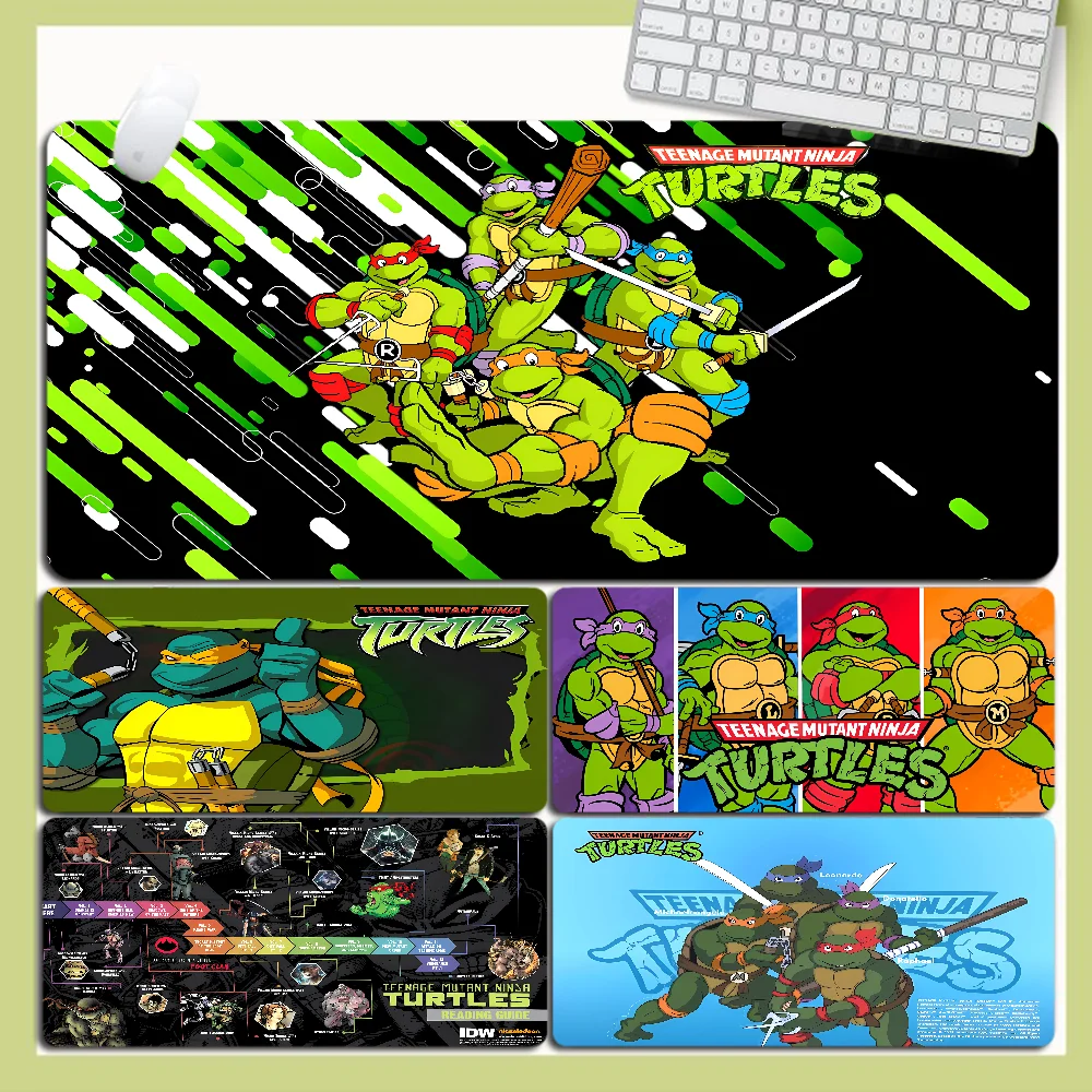 

N-Ninja TMNT T-Turtles Mousepad Large XXL Desktop Desk Mat Kawaii Gaming Accessories Students Writing Pad Desktop Mat