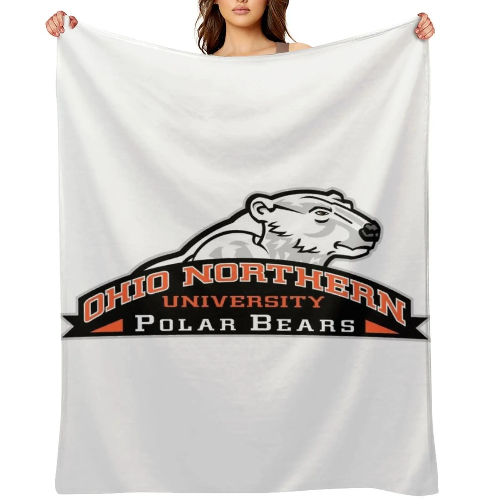 

Ohio Northern polar bears Throw Blanket heavy to sleep warm for winter Luxury Designer Hairy Blankets