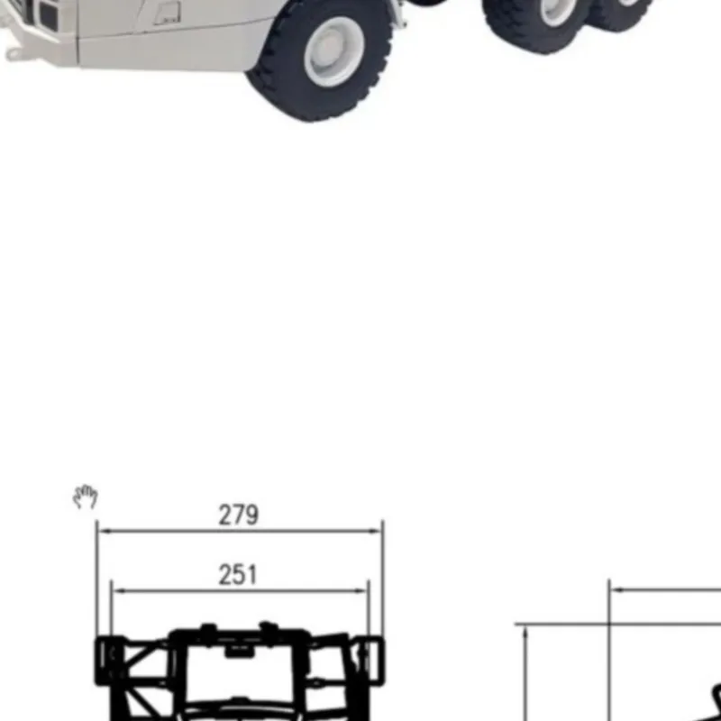 

1/14 DIM K745 745D RC Hydraulic Dump Truck Remote Control Metal Articulated Truck Model with Pump ESC Valve Cylinder TH19404
