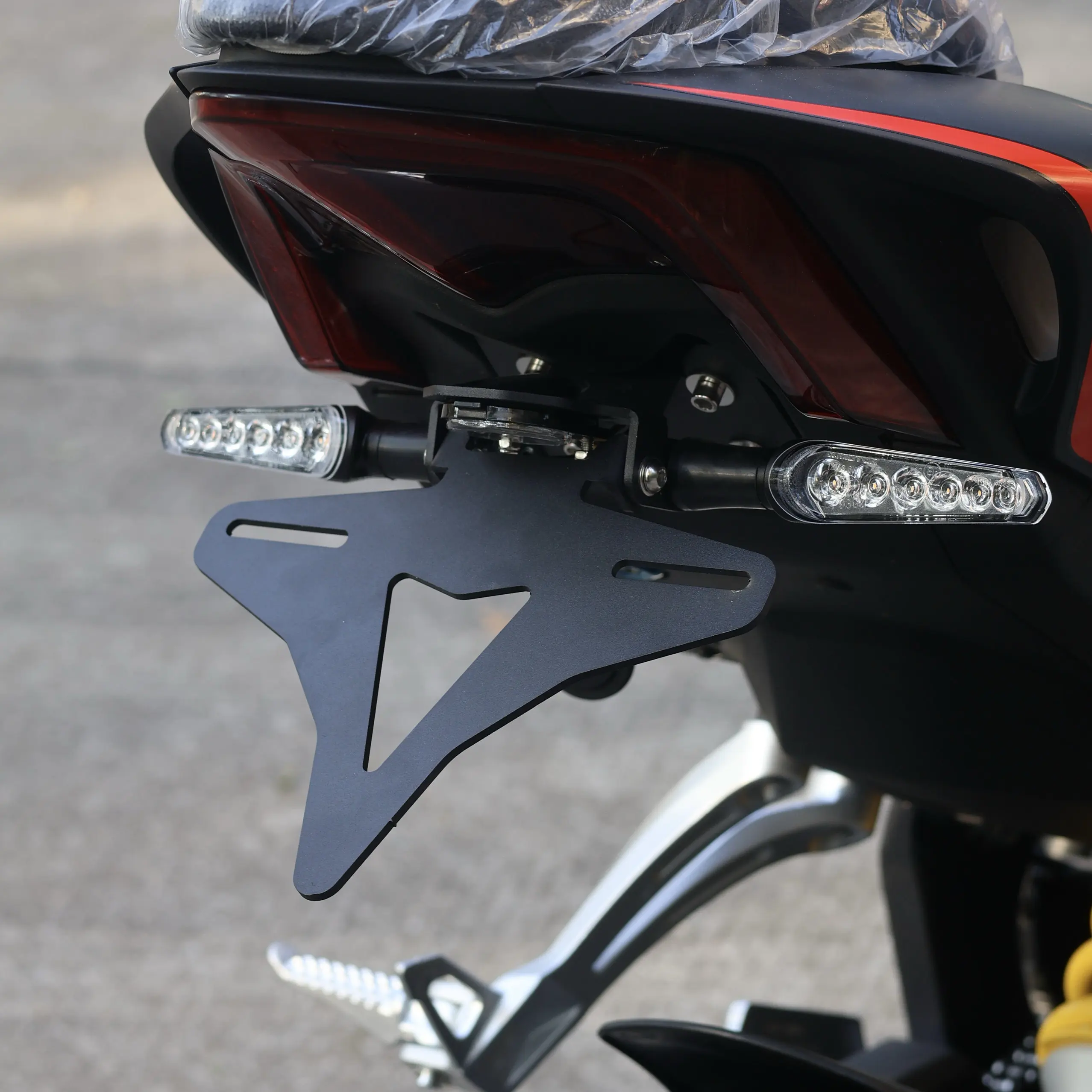 For QJMOTOR SRK600 RS / SRK800 RS / QJ600 RS / QJ800 RS, accessory short tail, license plate bracket, license plate holder