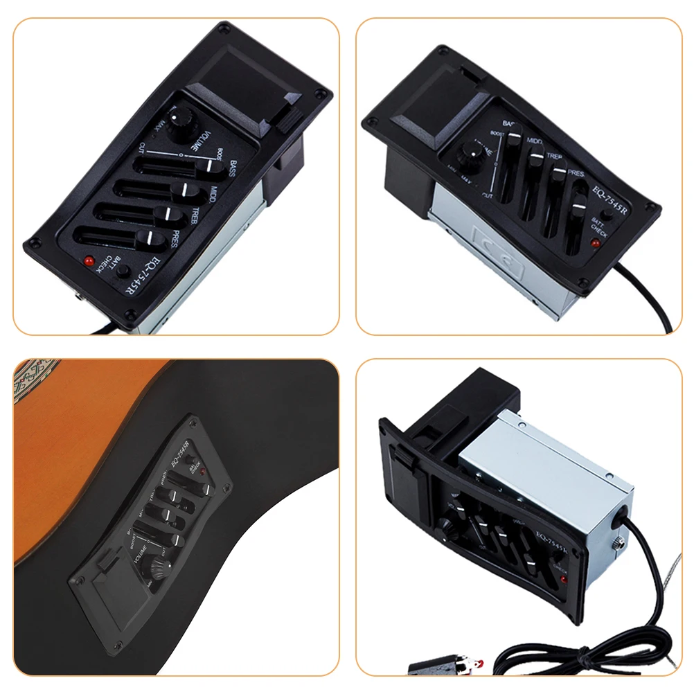 

1 Set Folk Guitar Equalizer Acoustic Professional Durable Pickup Repairing Performance Accessory Pickup For Guitar Hole Modified