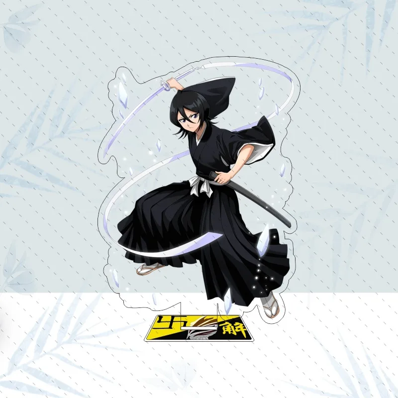 New Style Cartoon Anime Bleach Figures Kurosaki ichigo Urahara Kisuke Acrylic Stand Model Desk Ornaments  Friend for Gift toy